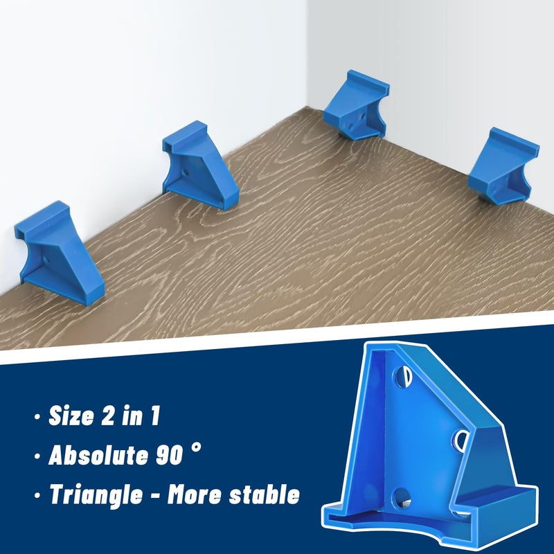 NAACOO Flooring Spacers 20Pack, NAACOO 1/4'' Gap & 1/2'' Gap, Laminate Wood Flooring Tools - Use for Vinyl Plank, Engineered Hardwood, Bamboo, LVT, Subfloor Panels. - Image 5